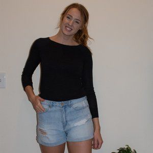 Charcoal Boat Neck Sweater